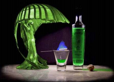 liquore d'assenzio "la verde fata"