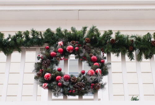 arredare terrazzo per natale