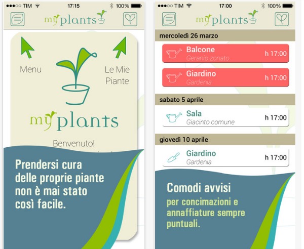 MyPlants, l'App per curare le proprie piante