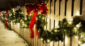 decorazioni natalizie esterno diffuse foto