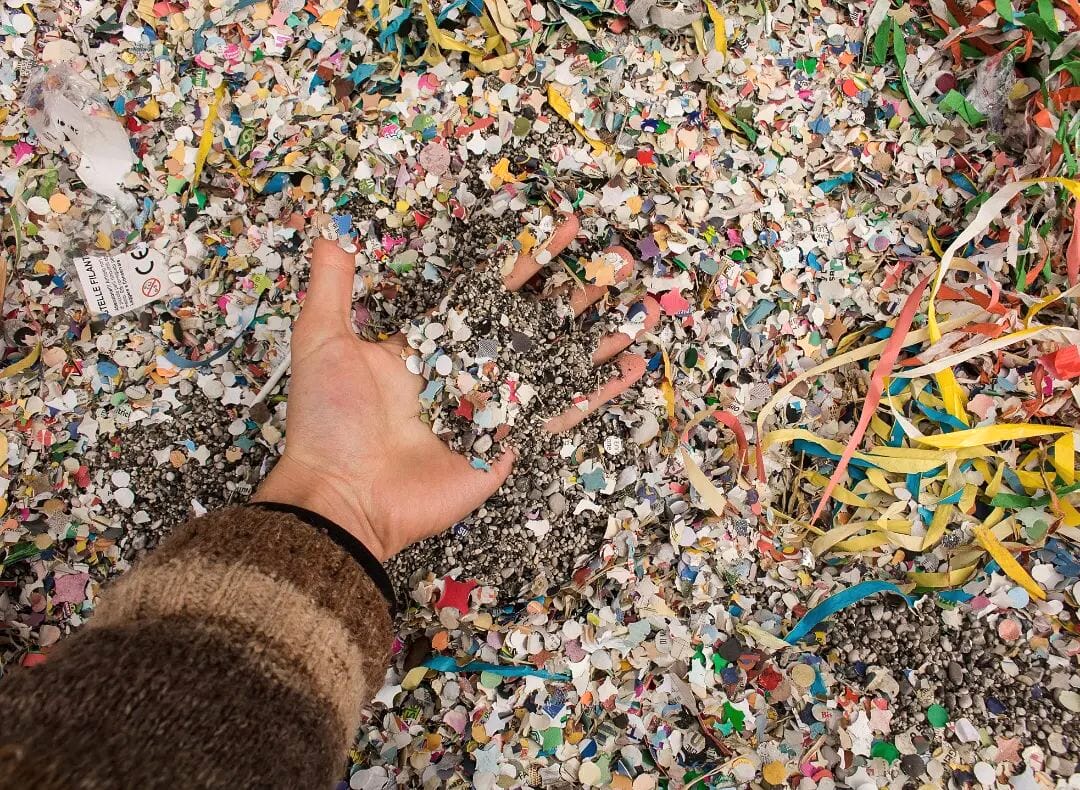 coriandoli di plastica